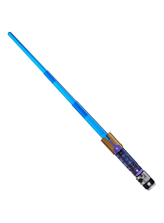 STAR WARS STAR WARS Lightsaber Forge Kyber Core Jedi Master Sol, Officially Licensed Blue Customizable Electronic Lightsaber, Toys for 4 Year Old Boys and Girls & Up - Image 4