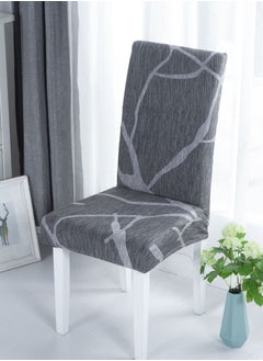 Sharpdo 6-Piece Set Modern Simple Dyed Elastic One-Piece Chair Cover For All Seasons  - Image 3