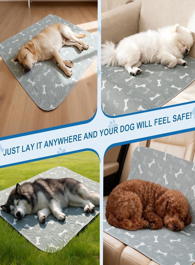 GLIDESMOOTH Unique Bargains Washable Pee Pads for Dogs, Reusable & Leak-Proof, Puppy Pad for Pet Training, Crate, Car, Small, Gray - Image 5