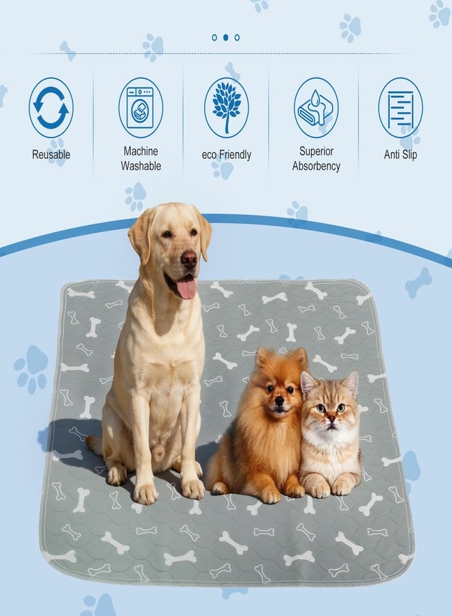 GLIDESMOOTH Unique Bargains Washable Pee Pads for Dogs, Reusable & Leak-Proof, Puppy Pad for Pet Training, Crate, Car, Small, Gray - Image 4