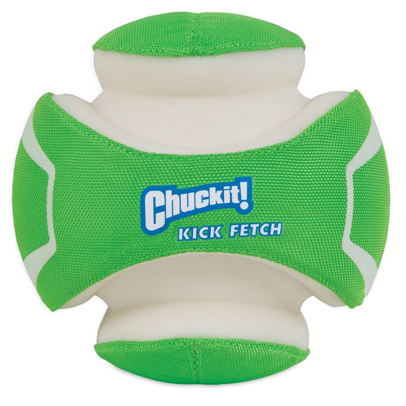 Chuckit! Kick Fetch Max Glow Ball, Large (8 Inch) Glow in the Dark Dog Toy - Image 1
