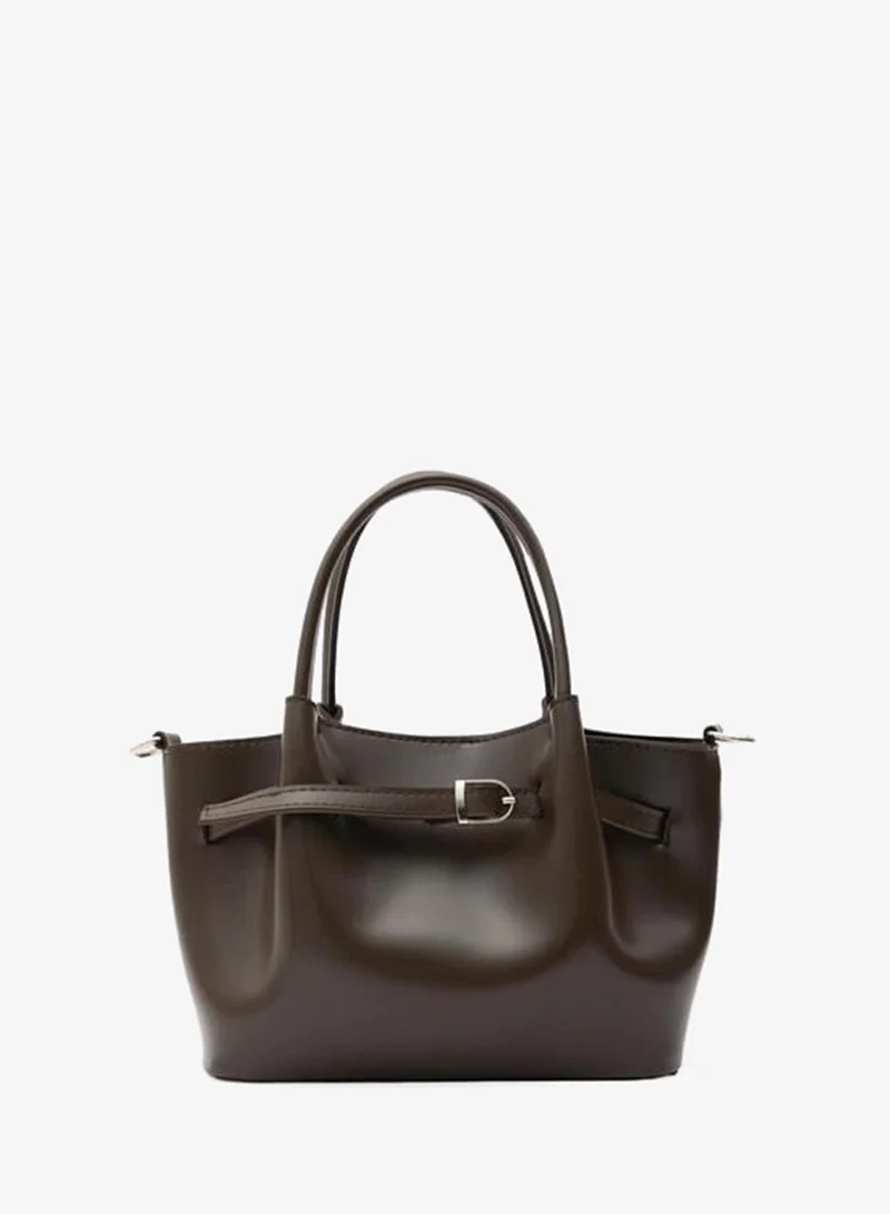 Shule Bags Polka Belt Hand and Crossbody Bag – Coffee.
