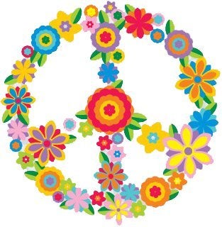 Peace Resource Project Peace Resource Project Flower Peace Sign  peace  antiwar Bumper Sticker  Decal 3 circular 