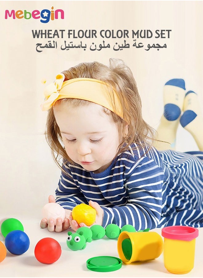 ميبيجين - ألعاب مجمعة للنمذجة ألعاب أطفال مصنوعة يدويًا من البلاستيسين 24 علبة من الألوان غير السامة علب 50 جم - Image 1