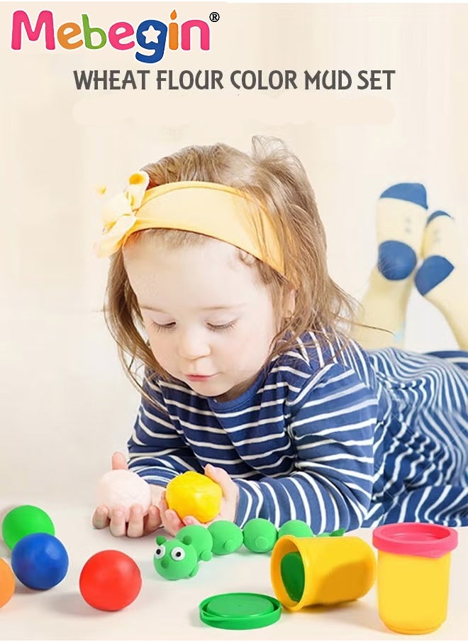 MEBEGIN - Modeling Compound Toys Handmade Plasticine Children's Toys 24 Pack Case Of Colors Non-toxic 50g Cans - Image 1