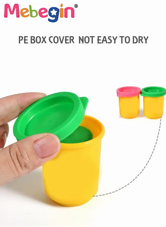 MEBEGIN - Modeling Compound Toys Handmade Plasticine Children's Toys 24 Pack Case Of Colors Non-toxic 50g Cans - Image 1