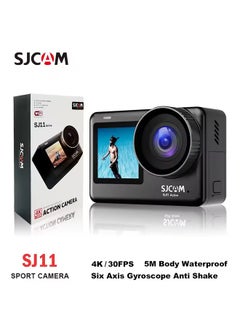 أس جي كام كاميرا SJCAM SJ11 Active Action مقاومة للماء ومضادة للاهتزاز وكشف الحركة ومتعددة الوظائف بشاشة تعمل باللمس بدقة 4K وكاميرا فيديو رياضية خارجية  - Image 1