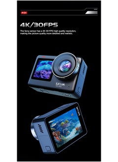 أس جي كام كاميرا SJCAM SJ11 Active Action مقاومة للماء ومضادة للاهتزاز وكشف الحركة ومتعددة الوظائف بشاشة تعمل باللمس بدقة 4K وكاميرا فيديو رياضية خارجية  - Image 2