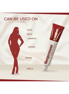 Neoprosone , Skin Brightening Cream | 1.7 Fl oz / 50 ml | Fade Dark Spots on: Face, Elbows, Knees, Body | with Alpha Arbutin, Lactic Acid, Castor Oil  - Image 4