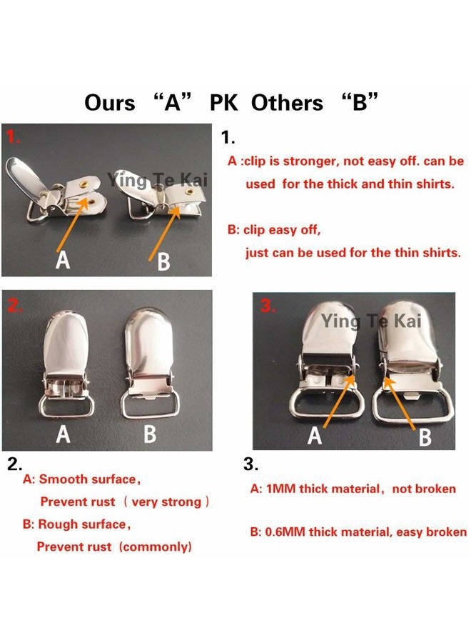 Kedofe Mens shirt stays upgrade adjustable elastic garter military shirts holder with non-slip locking clamps, clip socks style, l - Image 5