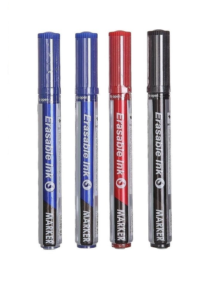 PRIMA Prima Set of 4 Whiteboard Marker, Multi Color 