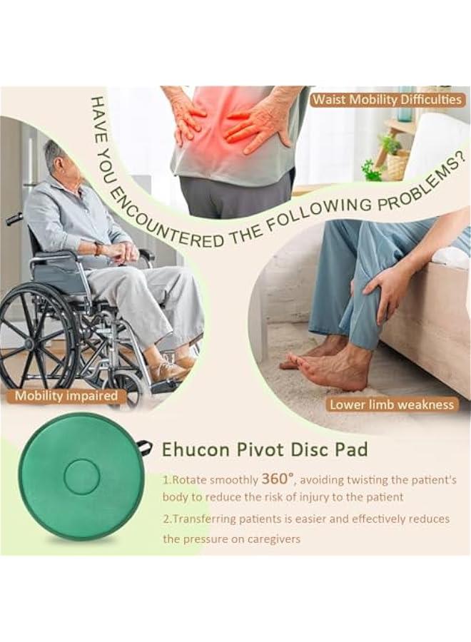 Arabest Pivot Disc and Patient Transfer Board-Turning Devices for Elderly and Disabled,Pregnant Woman,Slide Boards Aid,Swivel Cushion 360 Degree Rotating Seat Cushion for Direction Change 15.7Dia  - Image 2