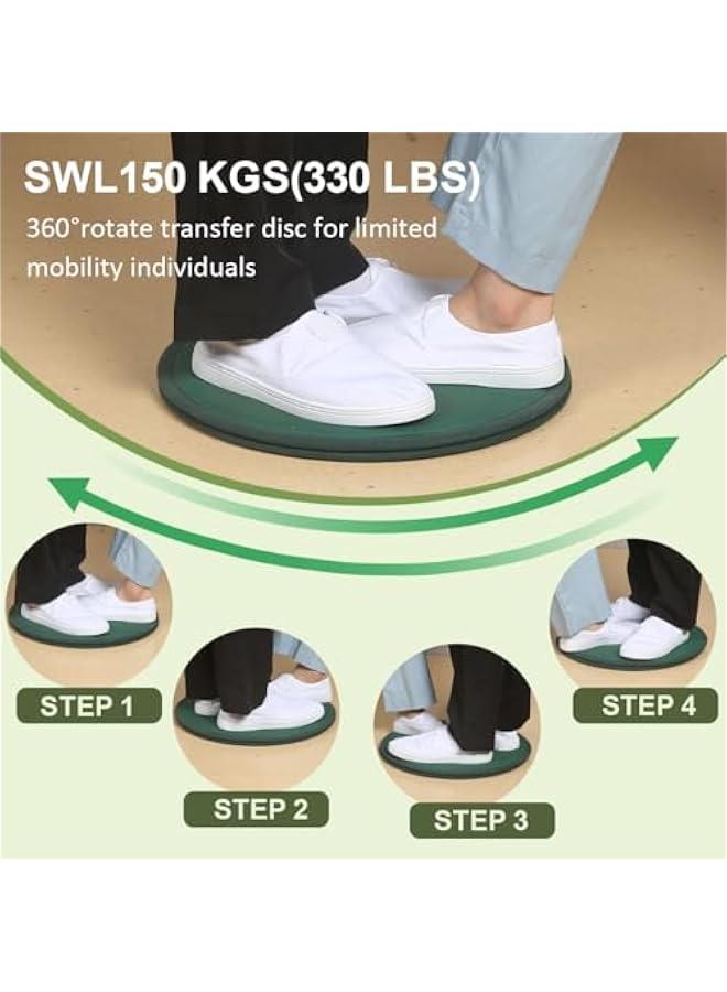 Arabest Pivot Disc and Patient Transfer Board-Turning Devices for Elderly and Disabled,Pregnant Woman,Slide Boards Aid,Swivel Cushion 360 Degree Rotating Seat Cushion for Direction Change 15.7Dia  - Image 3