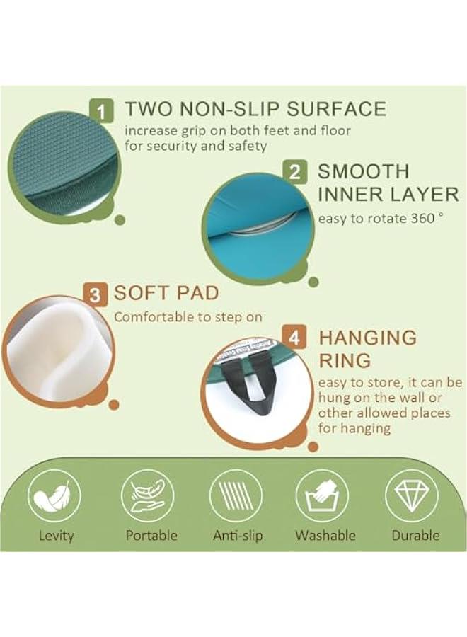Arabest Pivot Disc and Patient Transfer Board-Turning Devices for Elderly and Disabled,Pregnant Woman,Slide Boards Aid,Swivel Cushion 360 Degree Rotating Seat Cushion for Direction Change 15.7Dia  - Image 5