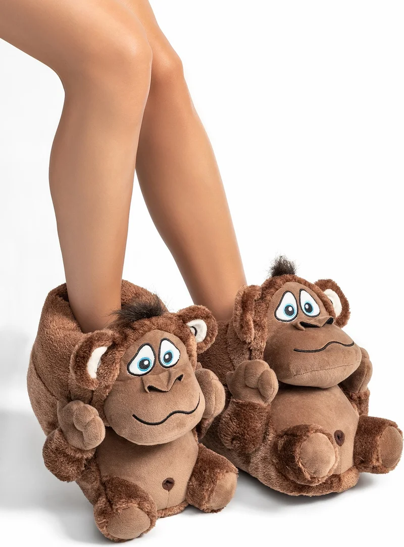 Twigy Unisex Animal Slippers - Monkey Home New Season Slippers Funny Monkey