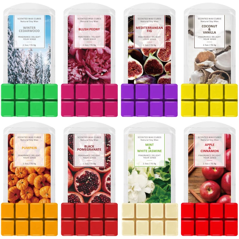 Scented Wax Melts SCENTORINI Wax Cubes 8x709 gram Scented Soy Wax Melts for Wax Warmer Series of 1