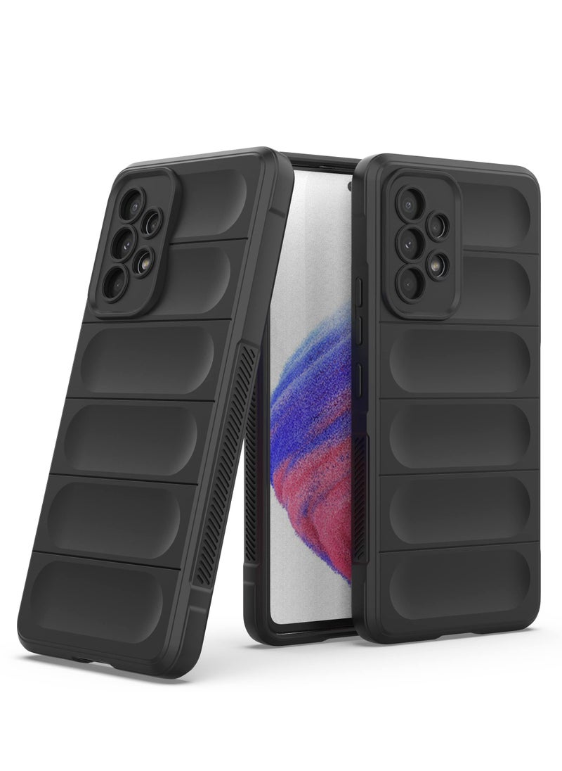 ماركة غير محددة - جراب موبايل ماجيك شيلد  سيليكون مضاد للصدمات وحمايه للكاميرا متوافق  Samsung Galaxy A53  (اسود) - Image 1