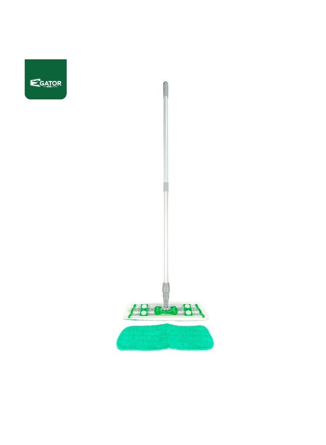 Gator Microfiber wet and dry mop Aluminum | 40 cm | GREEN - Image 1