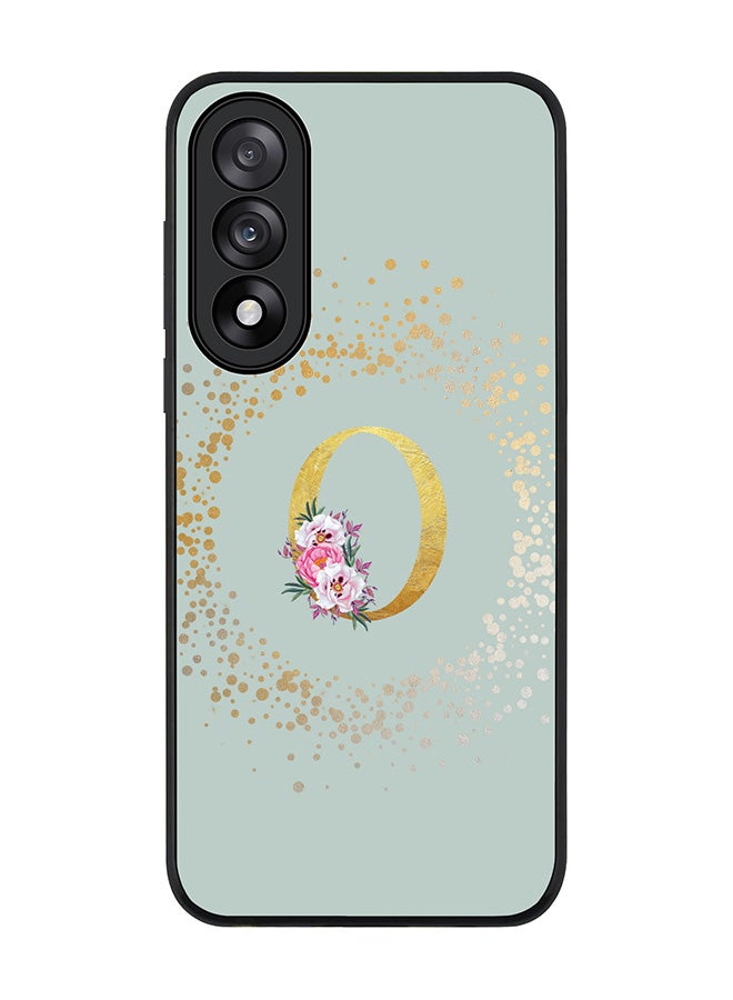 Stylizedd For OnePlus Nord 5 / Ace 5 Ultra Case,Slim fit Camera Protection, Shockproof Thin Phone cover  - Custom Monogram Floral - O  (Light Grey )