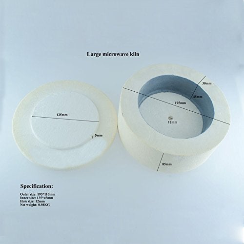 Love Charm Extra Large Microwave Kiln Kit 15 Piece Set for DIY jewelry making tools - Image 3