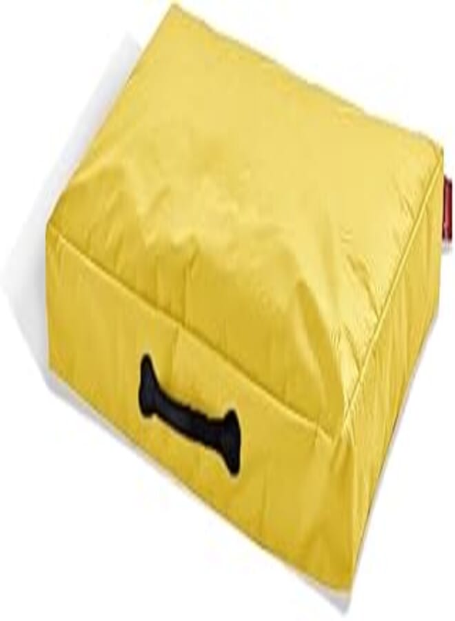 Ricrac Ratty Waterproof Lightweight Pet Bed, 80cm x 60cm x 15cm, Yellow Waterproof Outdoor