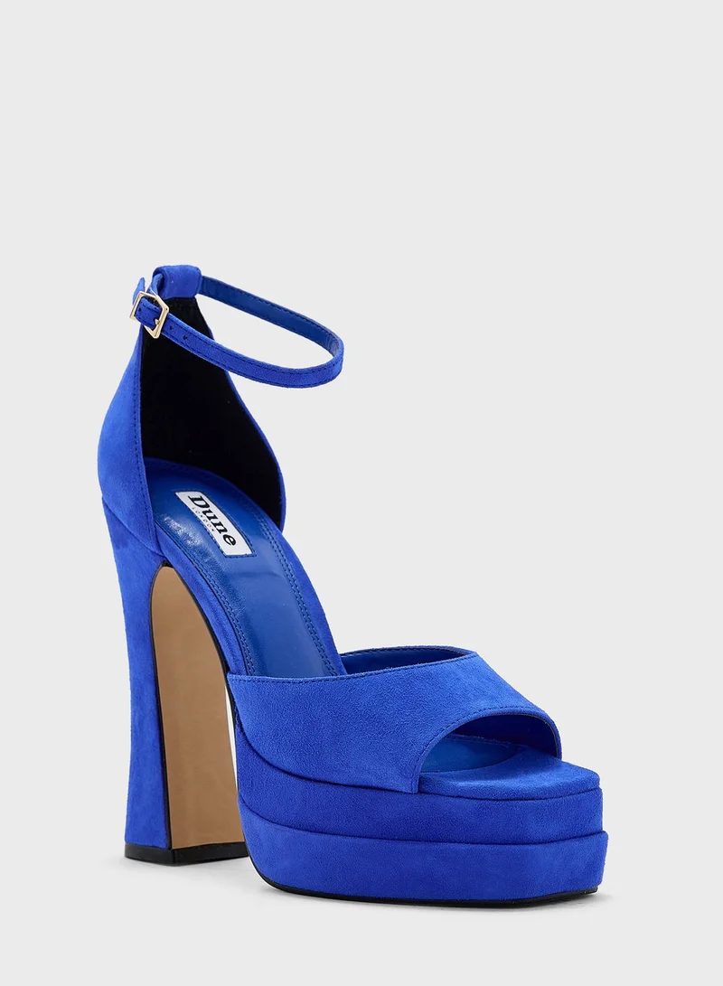 Dune LONDON Mega High Heel Peep Toe Pumps