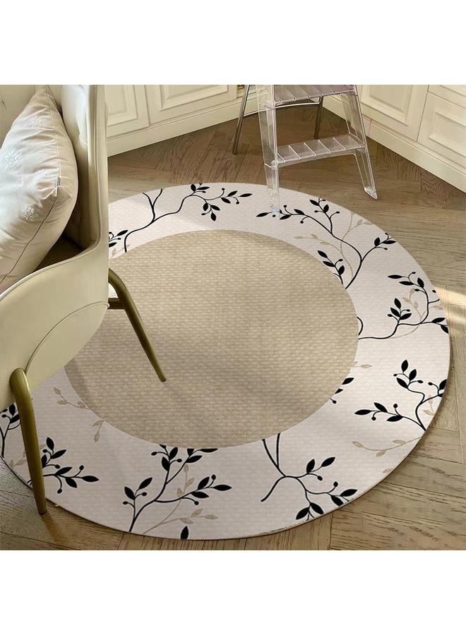 Bluejw French Ink Search Series Living Room Carpet Light Luxury Cashmere Round Carpet Dirt-Resistant Easy-to-take-care Bedroom Bedside Carpet Present - Image 5