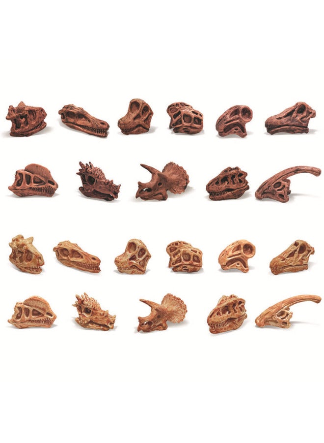 Hot Sale Simulation Archaeological Dinosaur Skeleton Digging Prehistoric Mammal Bone Luminous Model Ornament Toy-Color:ZQ18-28C. Boxed