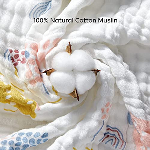 bc babycare Baby Bath Towel,100% Cotton Muslin Baby Hooded Towels, Baby Towels for Newborn Infant Bath Towels, Super Absorbent Hooded Baby Towels for Boys Girls, 37 - Image 3