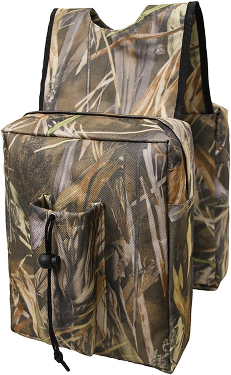 ZJchao ATV Saddle Bag, Universal ATV Bag Snowmobile Storage Bags Tank Top Hanging Saddlebag for UTV Snowmobile (Brown) (Brown) () - Image 1