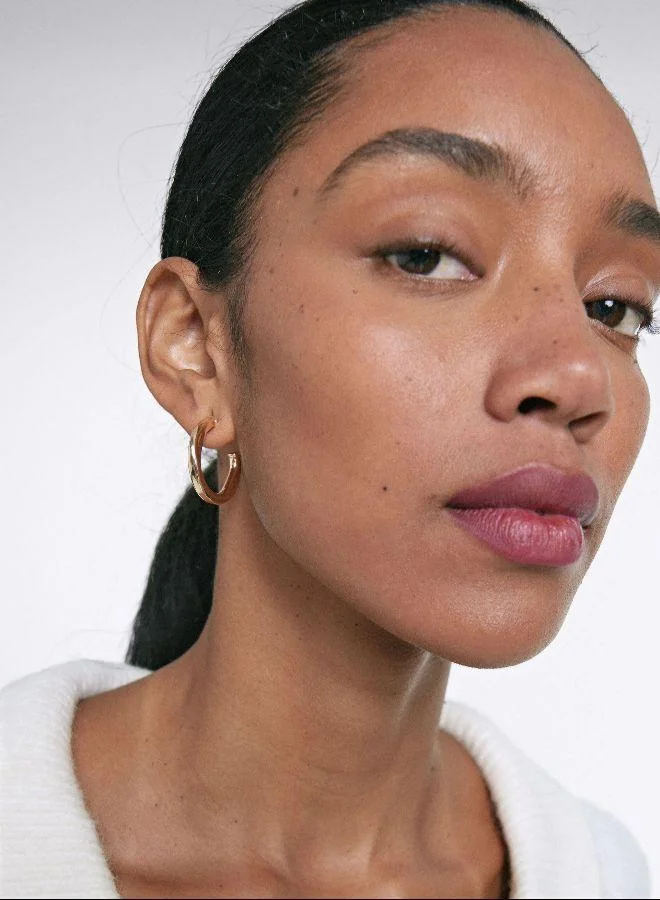 بارفوا أقراط الحلقة الذهبية