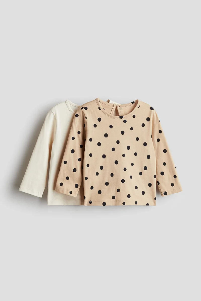اتش اند ام 2-Pack Long-Sleeved Cotton Tops