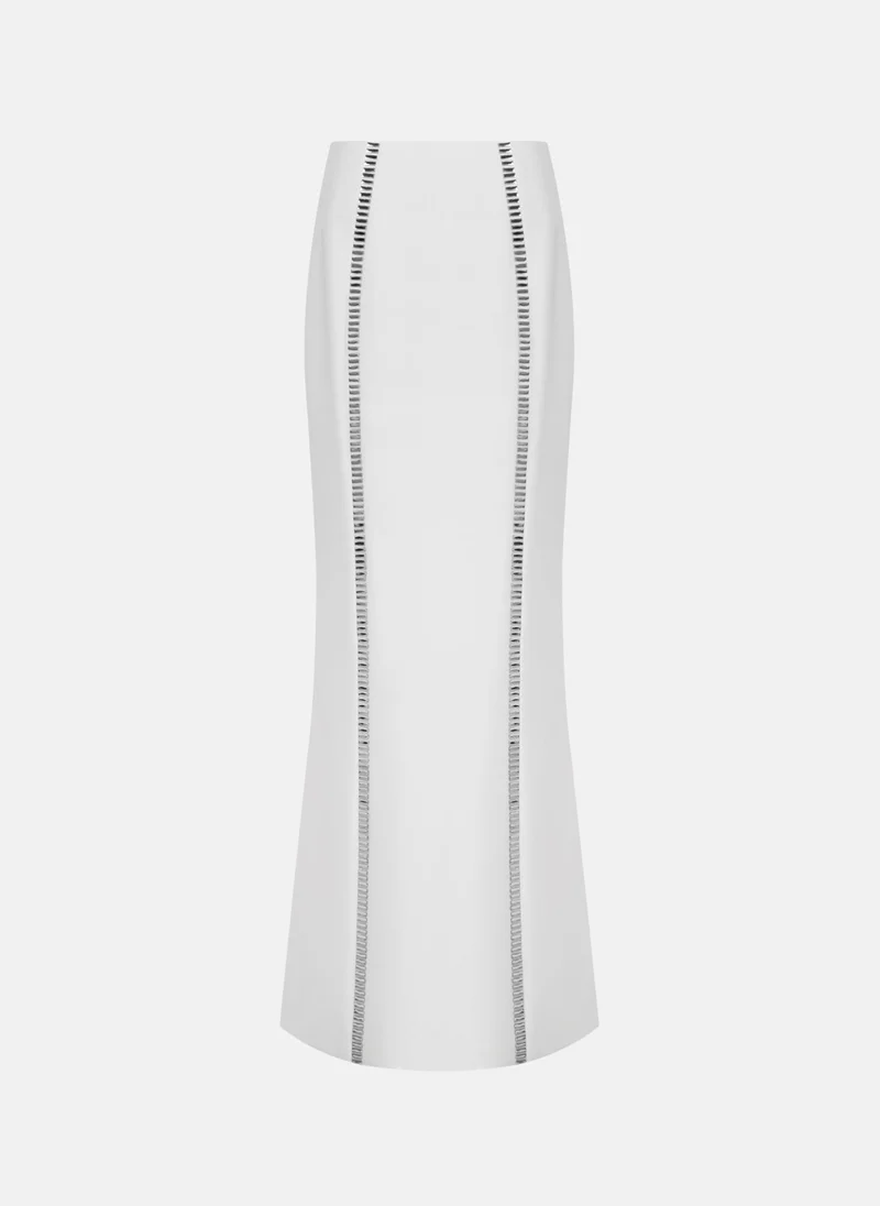 Lichi Maxi skirt with metallic decor