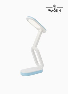 LED Reading Table Lamp Double-Lithium Multi-Section Foldable Electrodeless Dimming Tricolor Light Student Reading Eye Care Small Table Lamp