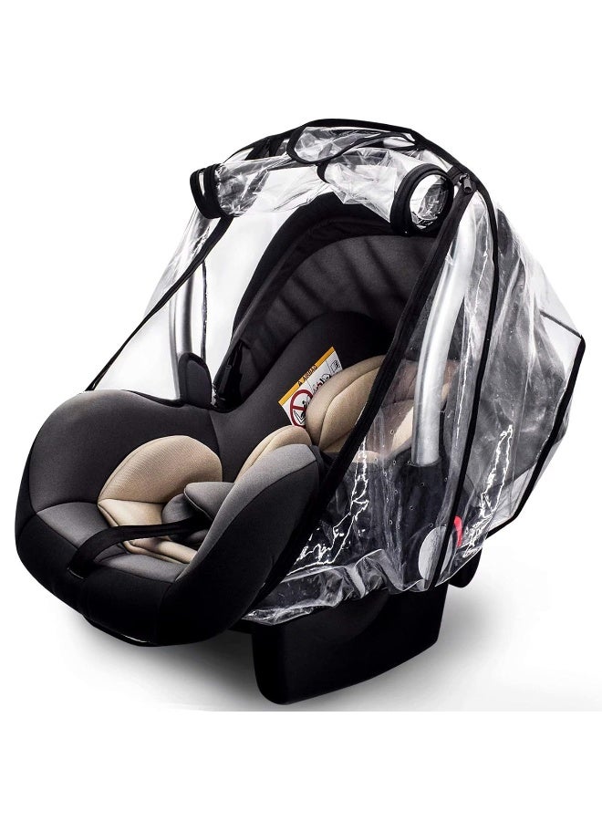 Vaxaape Car Seat Rain Cover,Food Grade EVA,Universal Car Seat Rain,Waterproof, Windproof Protection,Protect from Dust Snow,Rain Cover Features Quick-Access Zipper Door and Side Ventilation - Image 1