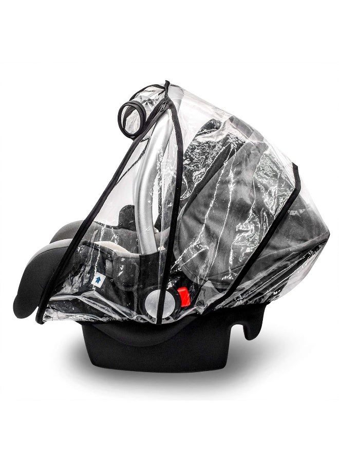 Vaxaape Car Seat Rain Cover,Food Grade EVA,Universal Car Seat Rain,Waterproof, Windproof Protection,Protect from Dust Snow,Rain Cover Features Quick-Access Zipper Door and Side Ventilation - Image 4
