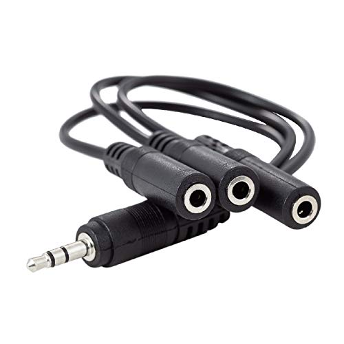 Ancable 3.5mm (1/8") TRS 1 Male to 3 Female 3-Way Stereo Splitter Audio Cable - Image 2
