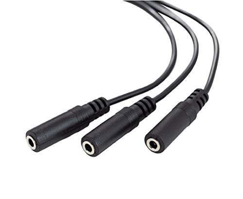 Ancable 3.5mm (1/8") TRS 1 Male to 3 Female 3-Way Stereo Splitter Audio Cable - Image 3