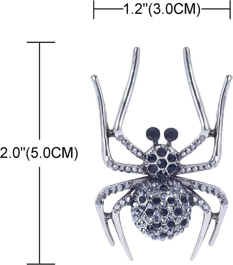 YOQUCOL Halloween Spider Shape Brooch Pins for Women Girls Gift - Image 2