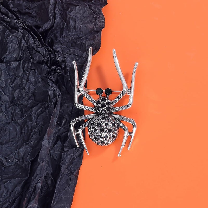 YOQUCOL Halloween Spider Shape Brooch Pins for Women Girls Gift - Image 4