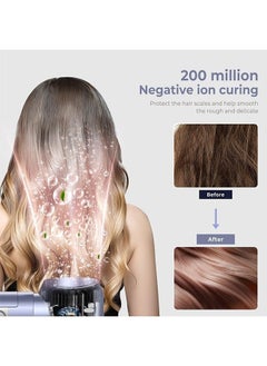 RedMapleTEK Curling Wand Set，6 in 1 Multistyler Hair Styling Tools Blow Dryer w/ 200 Millions Ions & Coanda Tech - 110000 RPM Curling Wand Straightener Brush Volumizer - Auto Wrap Curlers Air Drying Styler.  - Image 5