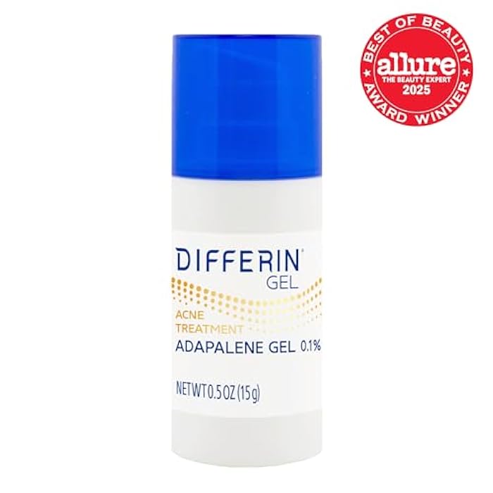 Differin Acne Treatment Gel, 30 Day Supply, Retinoid Treatment for Face with 0.1% Adapalene, Gentle Skin Care for Acne Prone Sensitive Skin, 15g Pump (Packaging May Vary) - Image 2