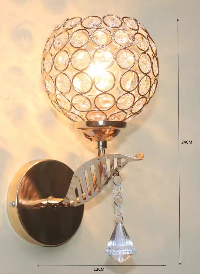 ERENYEA Modern Crystal Wall Lamp E27 (Without Light Source) - Image 2