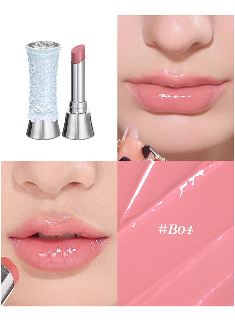 Flower Knows Swan Ballet Solid Lip Glaze Mirror Lipstick Processional Makeup Lip-gloss Moisturizing Korean Hydrating Lipstick (B04 Silver Moon)  - Image 2