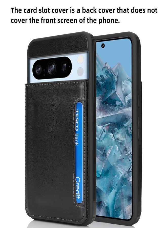 iCoverCase Compatible with Google Pixel 8 Pro Case with Card Holder, Wallet Phone Case for Women Men [RFID Blocking] PU Leather Protective Wallet Case for Pixel 8 Pro (Black) - Image 3