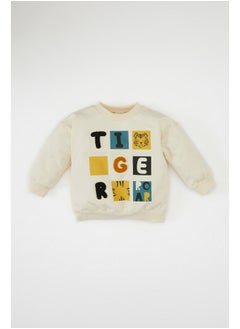DeFacto Babyboy Knitted Regular Fit Bike Neck Long Sleeve Sweatshirt  - Image 3