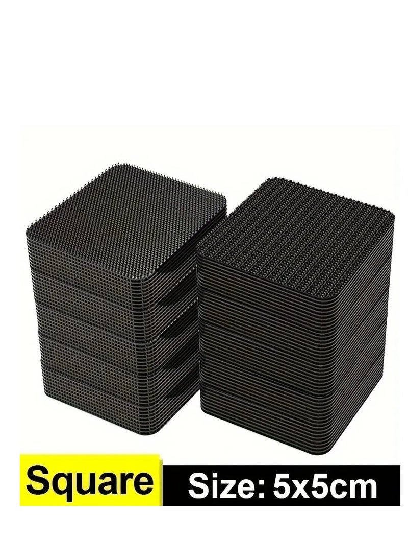 10 أزواج من ملصقات تثبيت غير مرئية لحصائر السيارة والأرضيات - لاصقات مانعة للانزلاق للاستخدام المنزلي والسيارات (حجمان) - Image 4