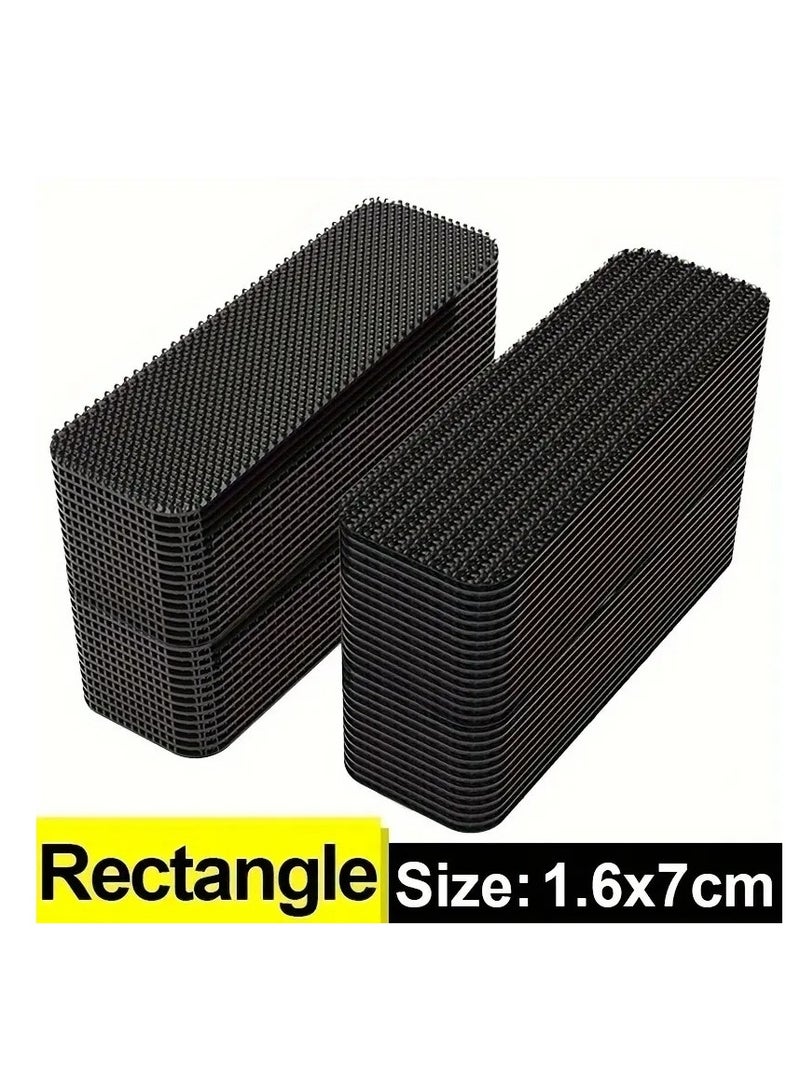 10 أزواج من ملصقات تثبيت غير مرئية لحصائر السيارة والأرضيات - لاصقات مانعة للانزلاق للاستخدام المنزلي والسيارات (حجمان) - Image 3