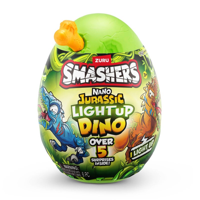 ZURU Smashers Jurassic Nano Light Up Dino Egg (Assorted) - Image 1