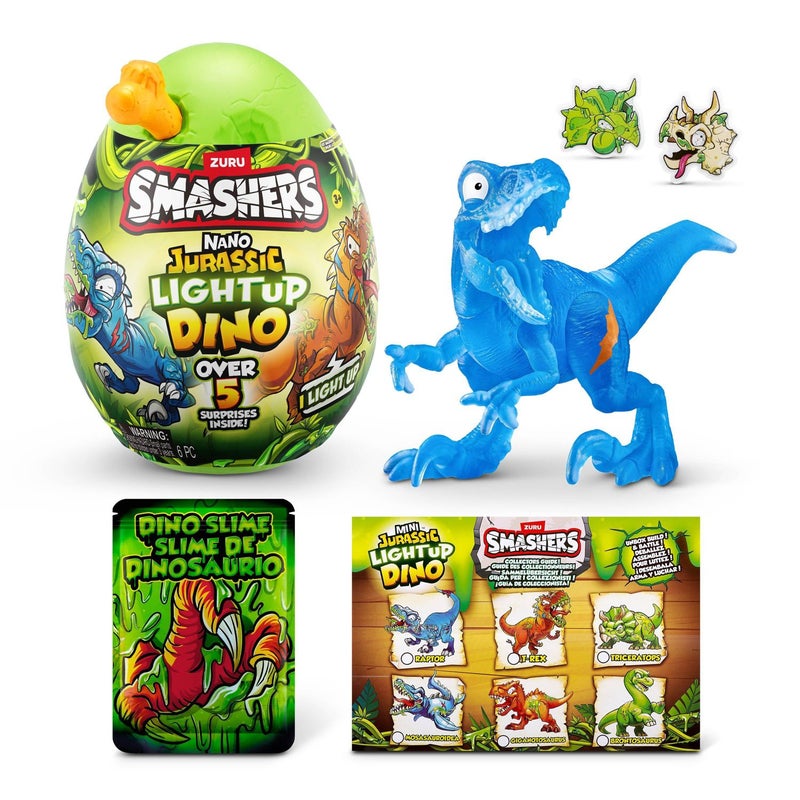 ZURU Smashers Jurassic Nano Light Up Dino Egg (Assorted) - Image 2